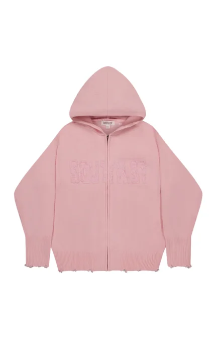 southst UPLOAD ZIP HOODY Pink