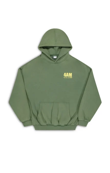 southst 4AM HOODY Washed Green